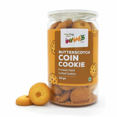 Butterscotch Coin Cookies 250 gm Jar