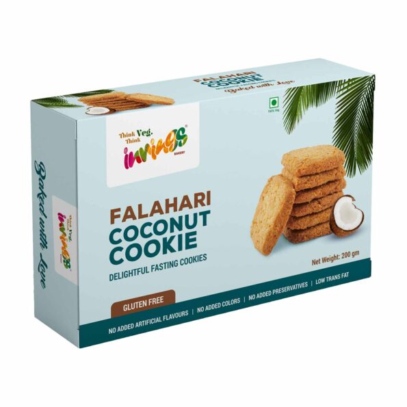 Innings Bakery Falahari Coconut Cookies 200 gm Box