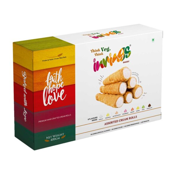 Innings Bakery Jodhpur 8 Flavours Cream Roll Box