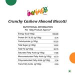 Innings Bakery Crunchy Cashew Almond Biscotti 225 gm Box