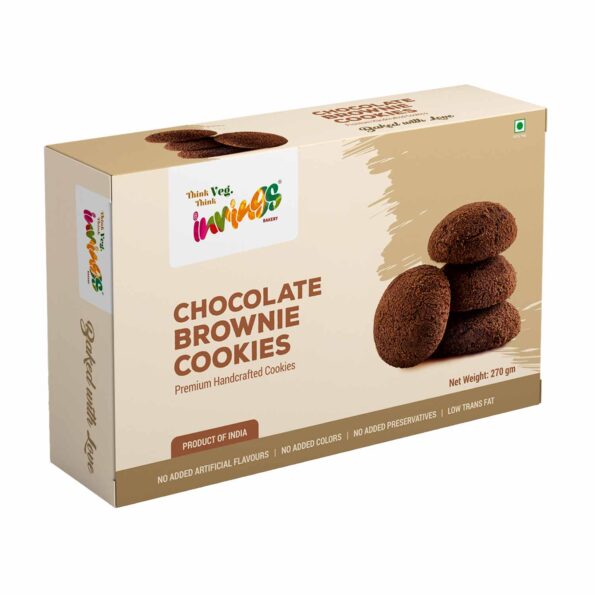 Innings Bakery Chocolate Brownie Cookies 140 gm Box