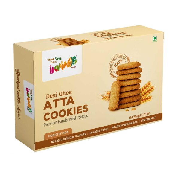 Innings Bakery Desi Ghee Atta Biscuit Cookies Box